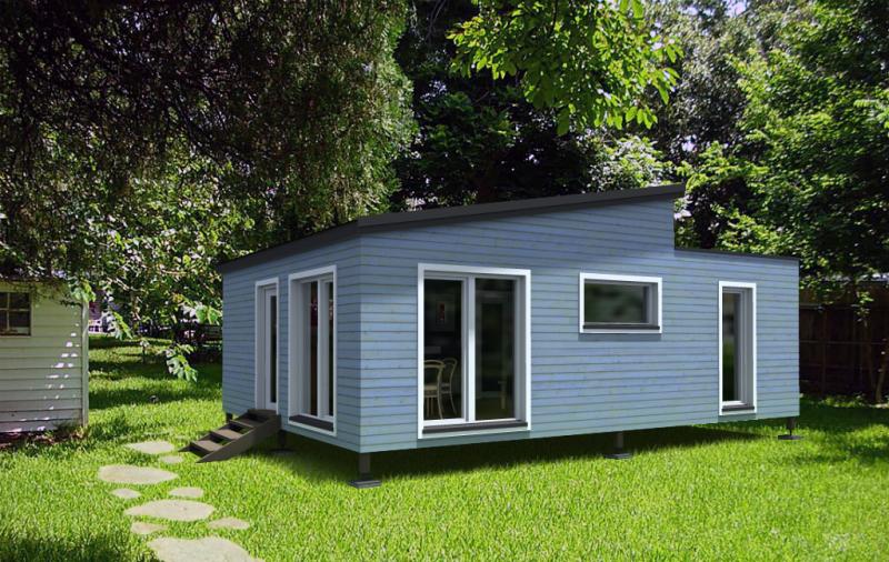 petite maison en bois toiture mixte mono pente et plate 58m² 3